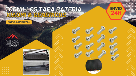 Set Tornillos Bateria Scooter Xiaomi Series y Similares